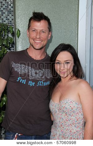 Corin Nemec, Danielle Harris at 