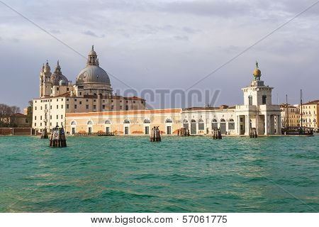 Santa Maria Della Salute Church  In Venice, Italy.