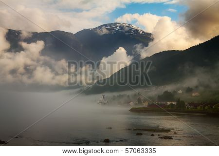 View to Nordfjord in Norway
