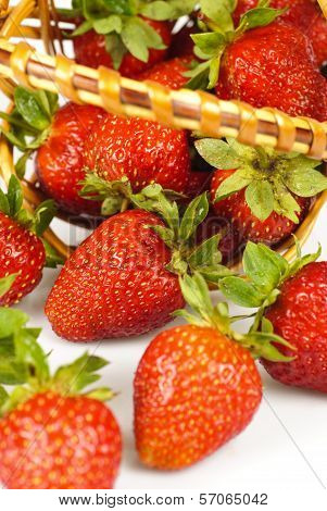 Strawberries In Basket
