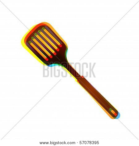 Vector abstract icon on white background. Eps10