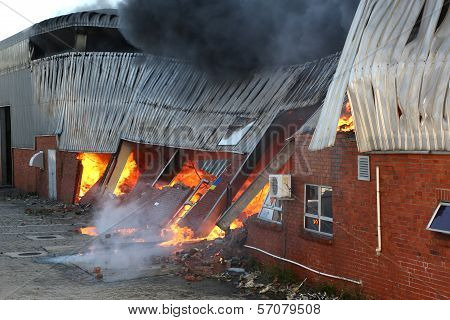 Fire Disaster In Warehouse