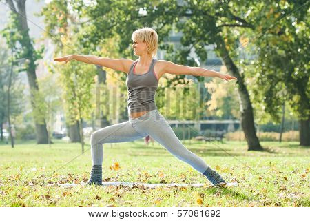 Yoga-Virabhadrasana/Warrior pose