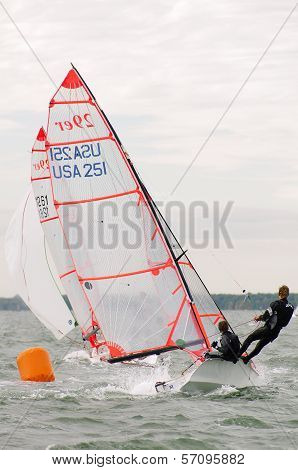 Mark Rounding at the 29er Nationals
