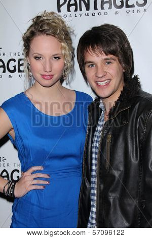 Molly McCook and Devon Werkheiser at the AVENUE Q Los Angeles Return, Pantages, Hollywood, CA. 03-01-11