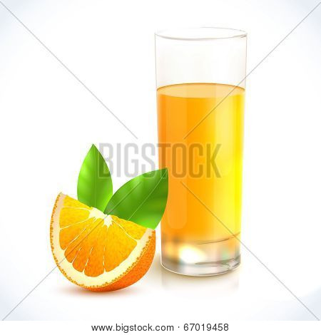 Orange juice in glass