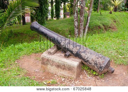 Cannon At Fort De Kock. Bukittinggi. Sumatra Island. Indonesia