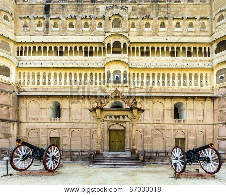 Junagarh Fort In City Of Bikaner Rajasthan State In India