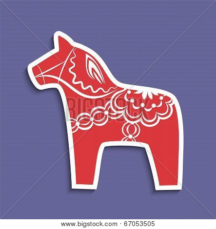 Traditional Dala Horse Of Sweden