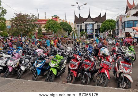 Motorbike Parking On The Street