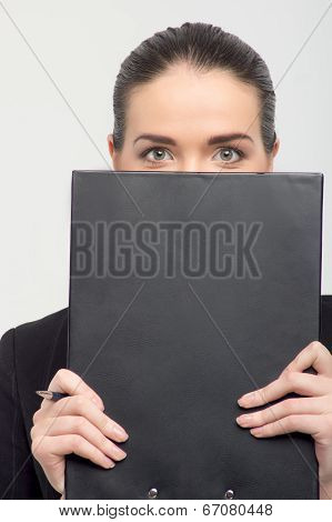 Business lady with documents