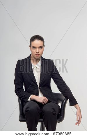 Business woman on the chair