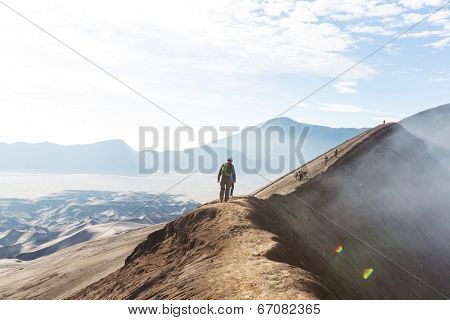 Hike in Bromo volcano