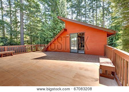 Spacious Walkout Deck View