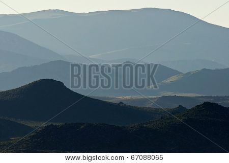 Sidelit Eastern Sierra Foothills