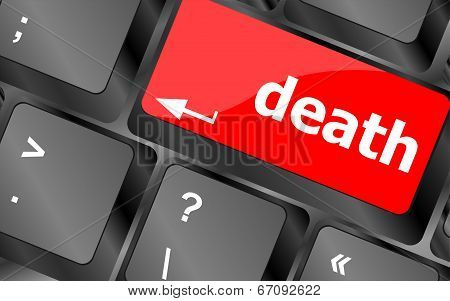 Death Button On Computer Keyboard Pc Key