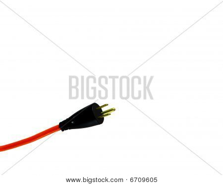 Orange elektrische Netzkabel
