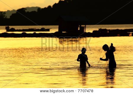 Pescador de Tailândia
