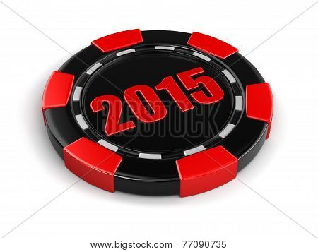 casino chip 2015 (clipping path included)