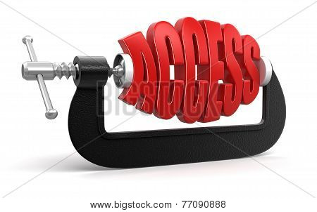 Access in clamp (clipping path included)