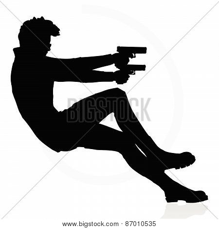 Man with a gun