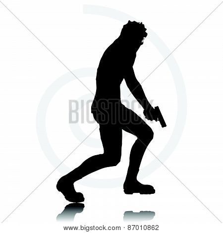 Man with a gun