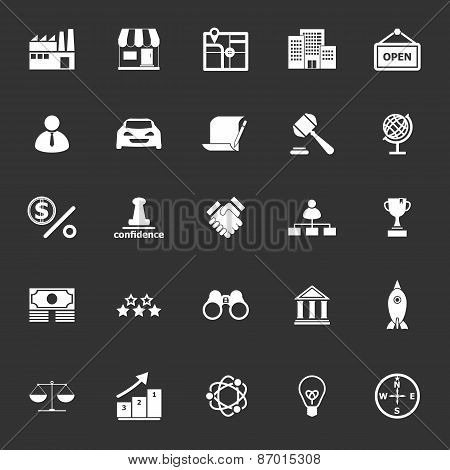 Franchise Icons On Gray Background