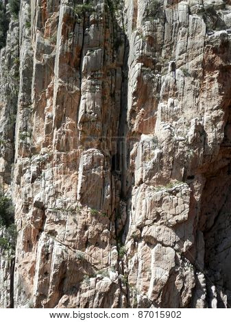 Rockscape In Gorge In El Chorro