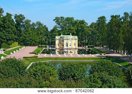 Tsarskoye Selo (Pushkin), Saint-Petersburg, Russia. The Upper Bathhouse Pavillion