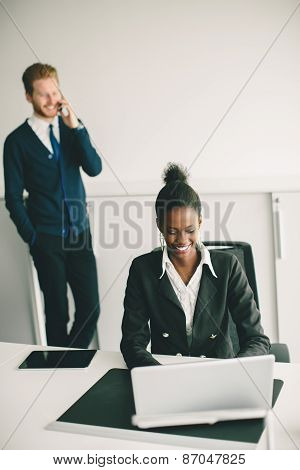 Young Woman In The Office