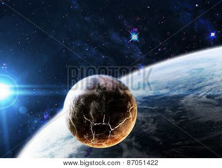 Space background. Elements of this image furnished by NASA