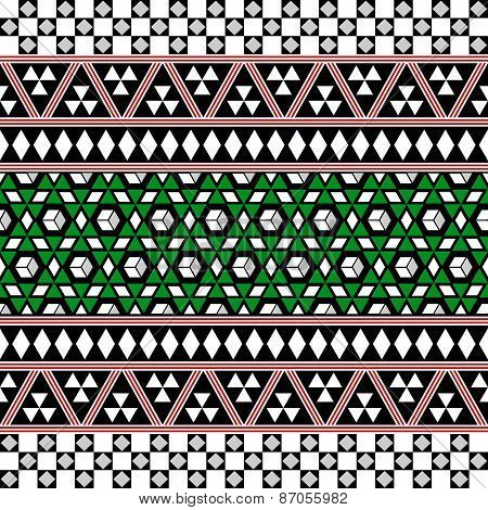 Tribal Seamless Pattern. Ethnic Vector Background