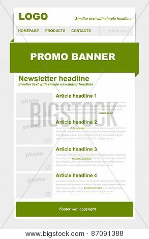 Newsletter Green Template