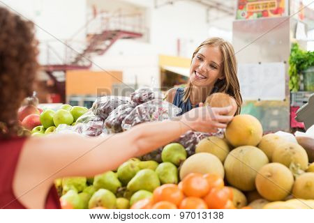Women Trading Fruits