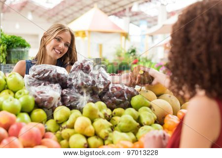 Women Trading Fruits