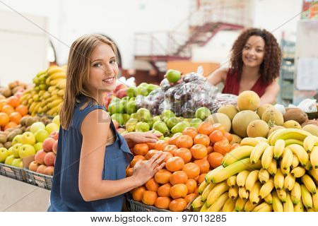 Women Trading Fruits