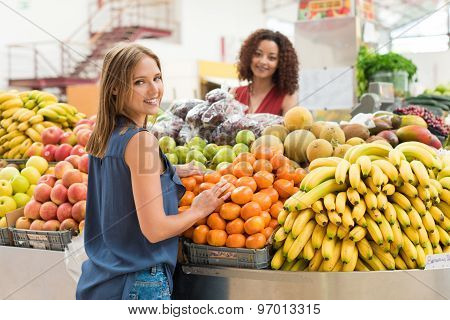 Women Trading Fruits