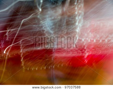 The digital blur Abstract picture. Little japanese oni.