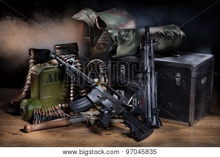 Still Life With Military Equipment