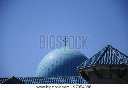 Sultan Haji Ahmad Shah Mosque a.k.a UIA Mosque in Gombak, Malaysia