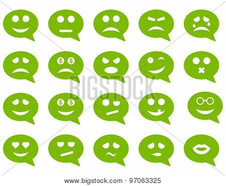 Chat emotion smile icons