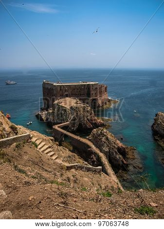 Fort  St John Baptist In Berlenga Island, Portugal