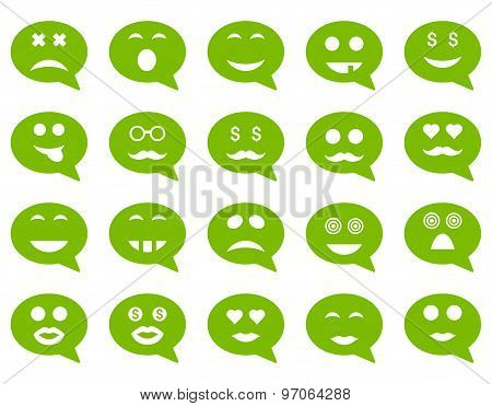 Chat emotion smile icons