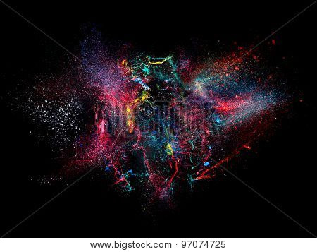 high speed photography of ink color explosion