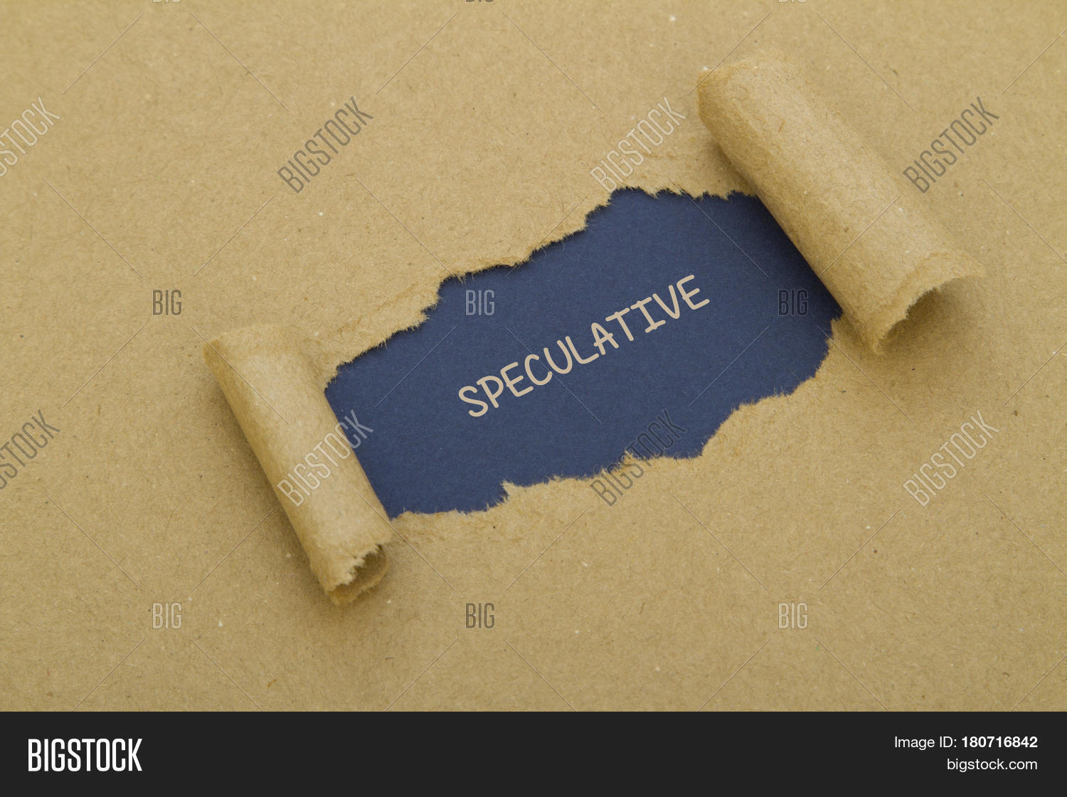 SPECULATIVE Word Image & Photo (Free Trial) Bigstock