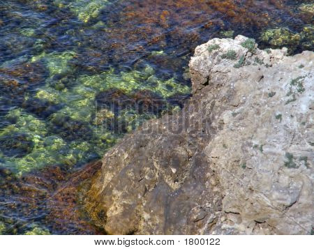 美しい海岸。西部のクリミア自治共和国。