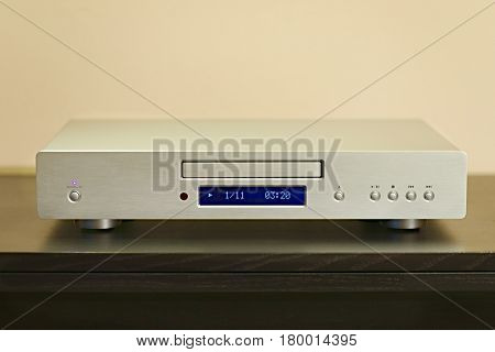 Hifi CD player on a shelf