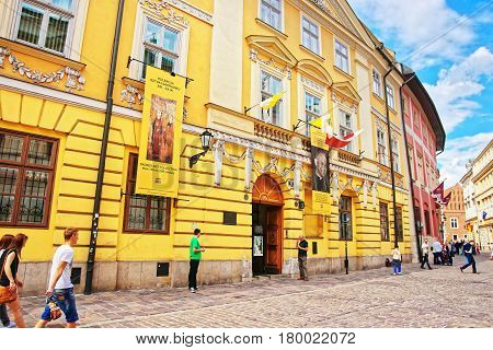 People At Archdiocesan Museum Of Pope John Paul In Krakow