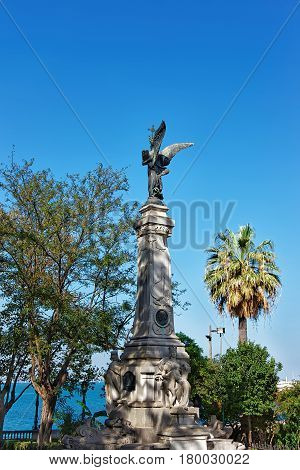 Monument Of Marques De Comillas In Cadiz