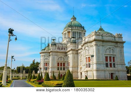The Ananta Samakhom Throne Hall in Thai Royal Dusit Palace Bangkok Thailand